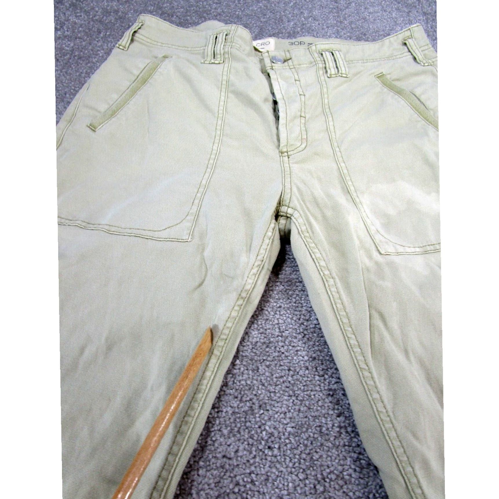 Anthropologie Pilcro Anthropologie Womens Petite Khaki Button Fly Pants 30 Extra Large XL Size 30" / US 8 / IT 44 - 3 Thumbnail