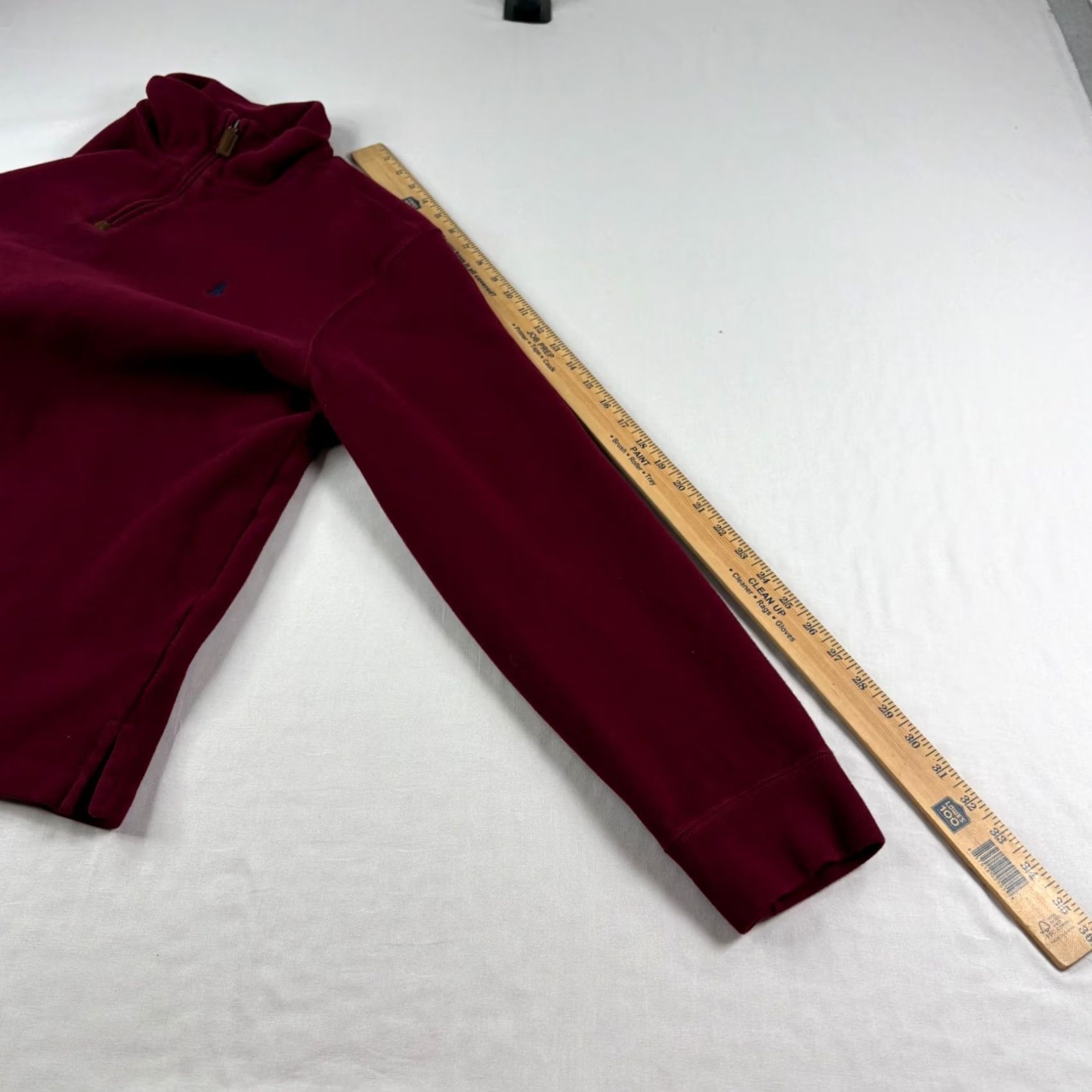 Polo Ralph Lauren Polo Ralph Lauren Sweater Mens 2XL Red 1/4 Zip Pullover Cotton Preppy Casual Knit Pullover Mock Neck Cardigan Style for Men Size US XXL / EU 58 / 5 - 6 Thumbnail