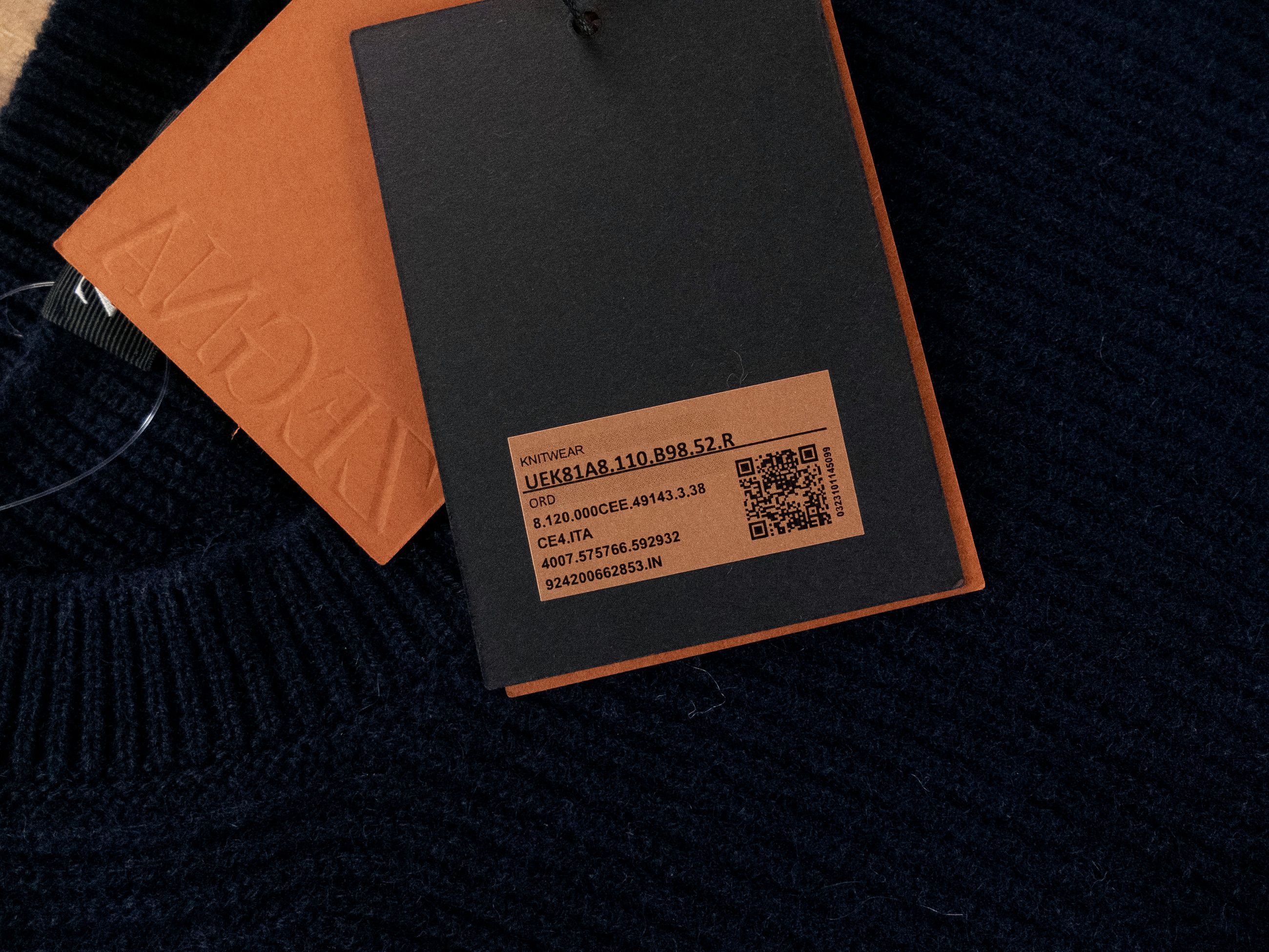 Ermenegildo Zegna ZEGNA Oasi Cashmere navy blue sweater Size Large / 52 Size US L / EU 52-54 / 3 - 3 Thumbnail