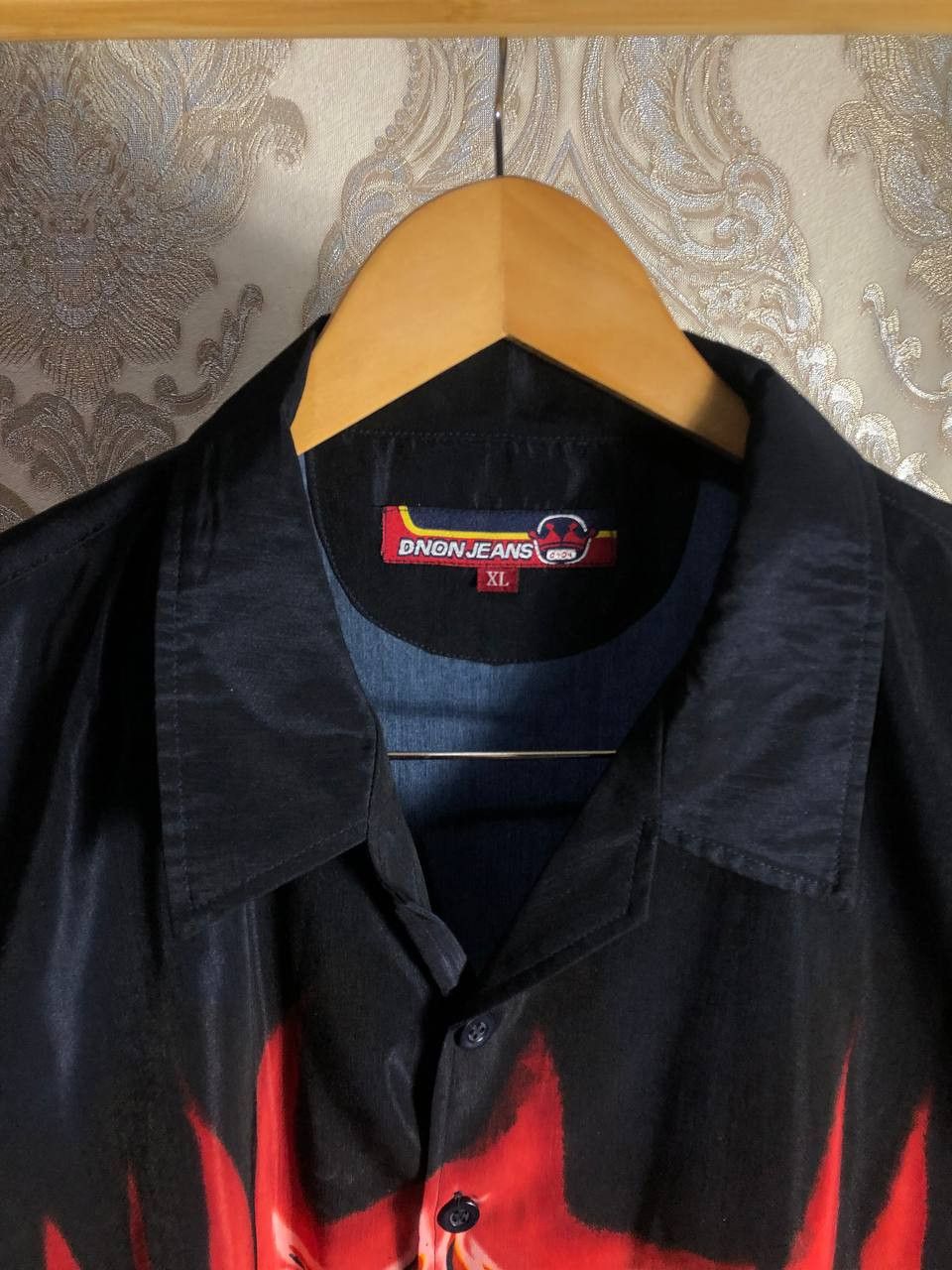 Japanese Brand Vintage Dnon Jeans Car Dragons Hawaii Retro Shirt Y2K 90s Size US XL / EU 56 / 4 - 3 Thumbnail