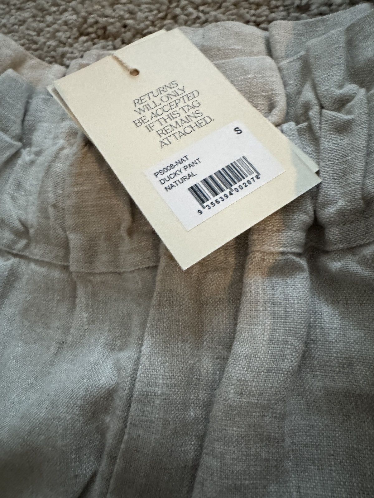 A.Posse Posse Ducky Pant - 100% Linen Pants in natural S Size 27" / US 4 / IT 40 - 3 Thumbnail
