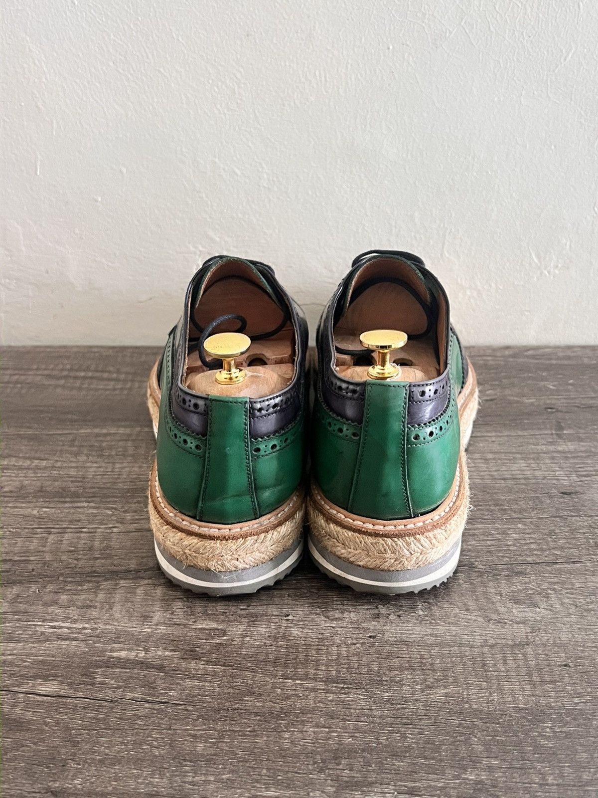 Prada Prada Wingtip Woven Sole Brogues Size US 10 / EU 43 - 7 Thumbnail