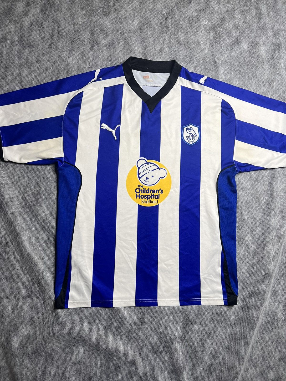 Puma Vintage Puma Sheffield Wednesday 2010/11 Soccer Jersey Size US L / EU 52-54 / 3 - 1 Thumbnail