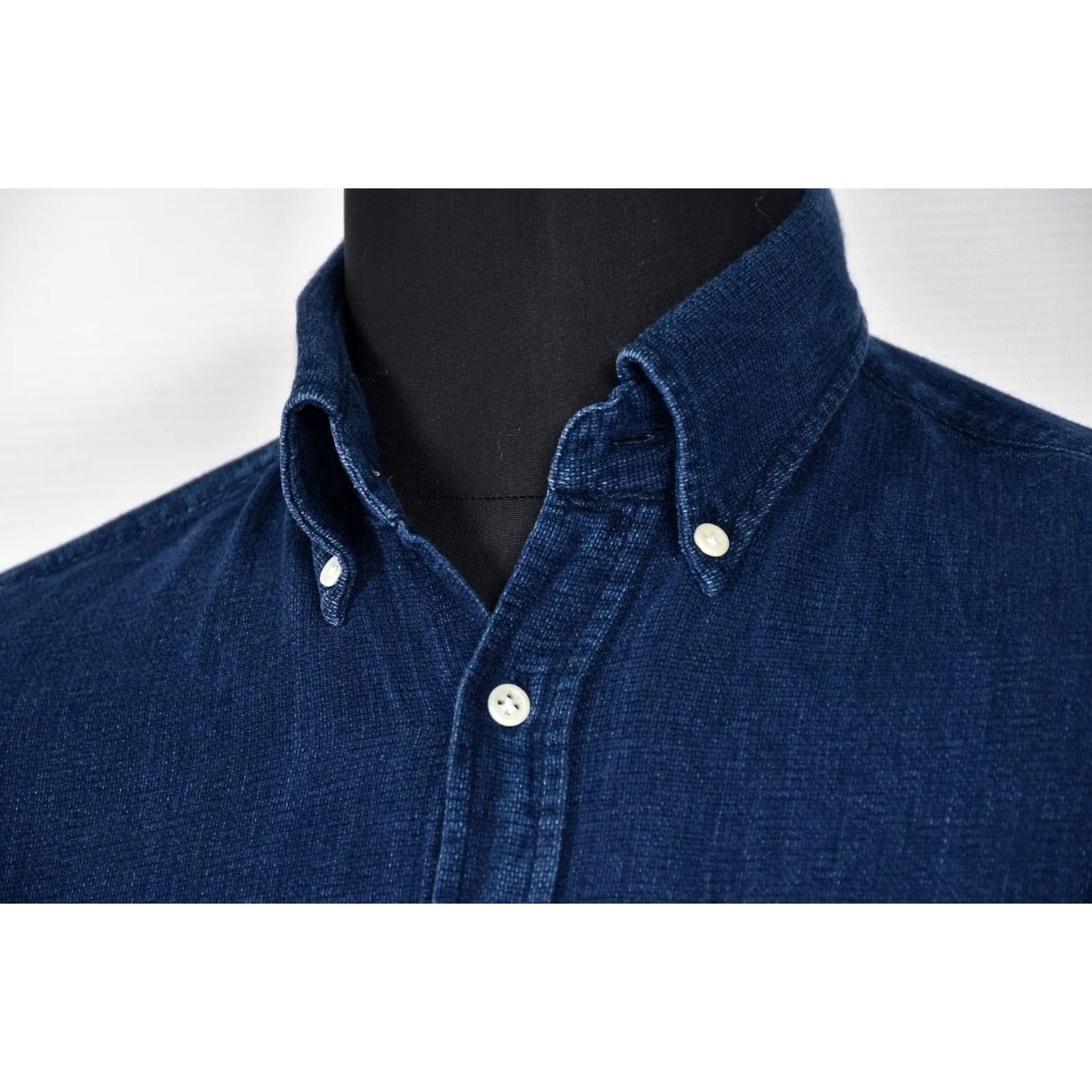 Vintage A.B.C.L JAPAN Cotton Shirt Button-Down Indigo Men’s size S Shirt Size US S / EU 44-46 / 1 - 3 Thumbnail