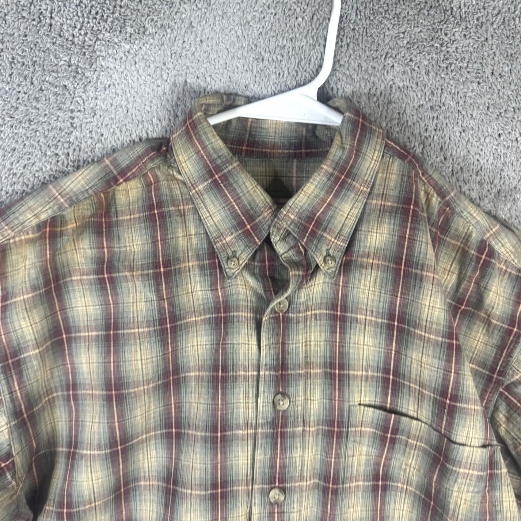 Vintage Woolrich Shirt Mens M Beige Plaid Short Sleeve Button Front Casual Size US M / EU 48-50 / 2 - 5 Thumbnail
