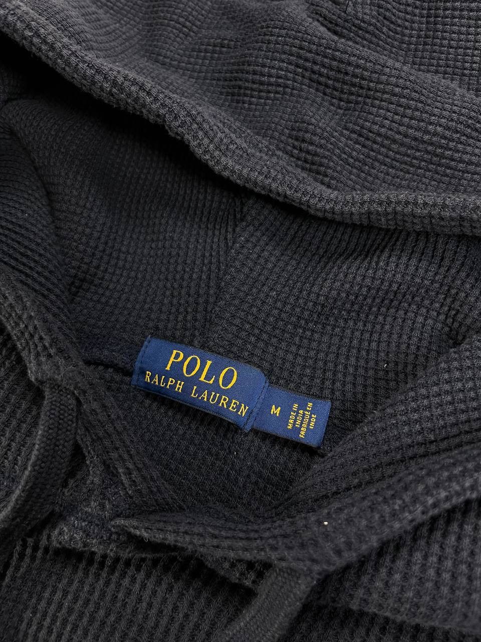 Polo Ralph Lauren × Vintage Vintage Polo Ralph Laufen Waffle Boxy Hoodie M Size US M / EU 48-50 / 2 - 6 Thumbnail