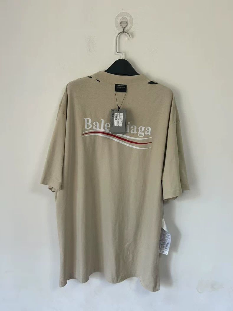 Balenciaga Balenciaga Anti-wear design wave cola short sleeve T-shirt Size US M / EU 48-50 / 2 - 2 Thumbnail
