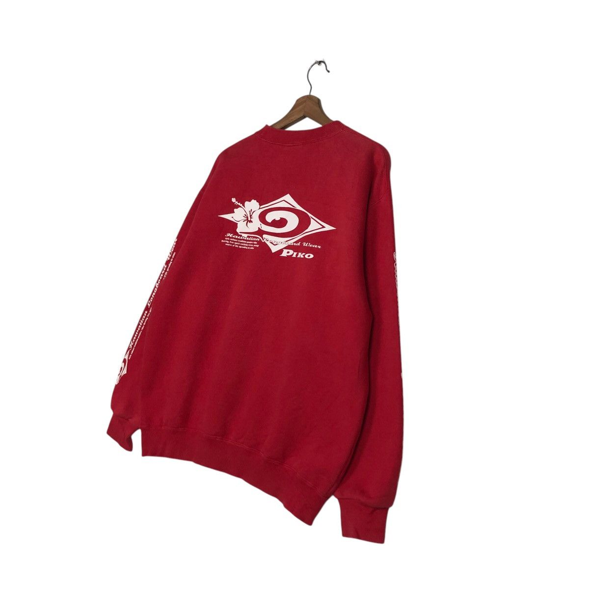 Japanese Brand × Vintage 📌Vintage Sweatshirt Piko Hawaiian Longboard Wear Big Logo Size US L / EU 52-54 / 3 - 11 Thumbnail