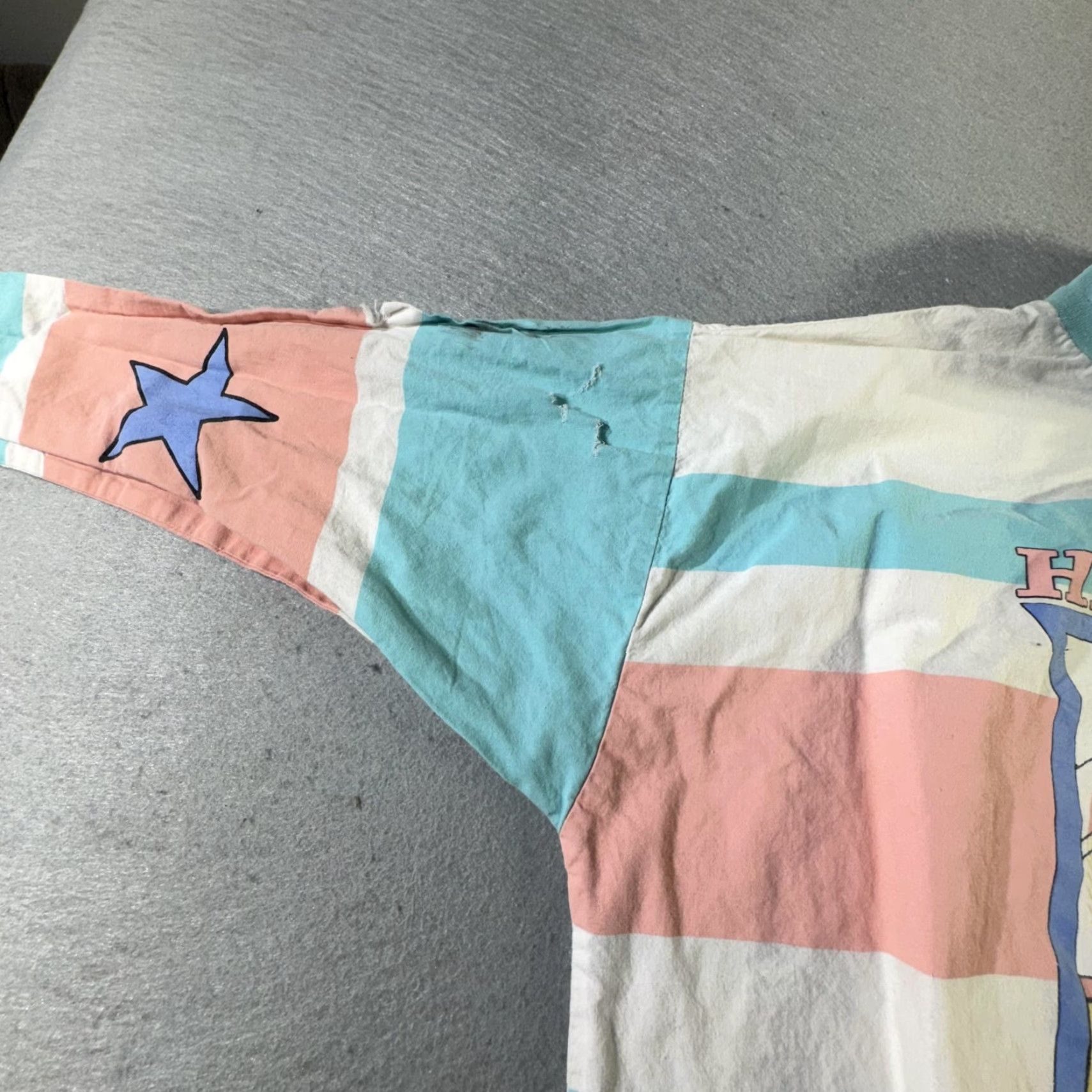 Vintage Vintage Hobie Mens T-Shirt 80s Retro Striped Cotton Pullover Crewneck Medium Pastel Bears Size US M / EU 48-50 / 2 - 5 Thumbnail