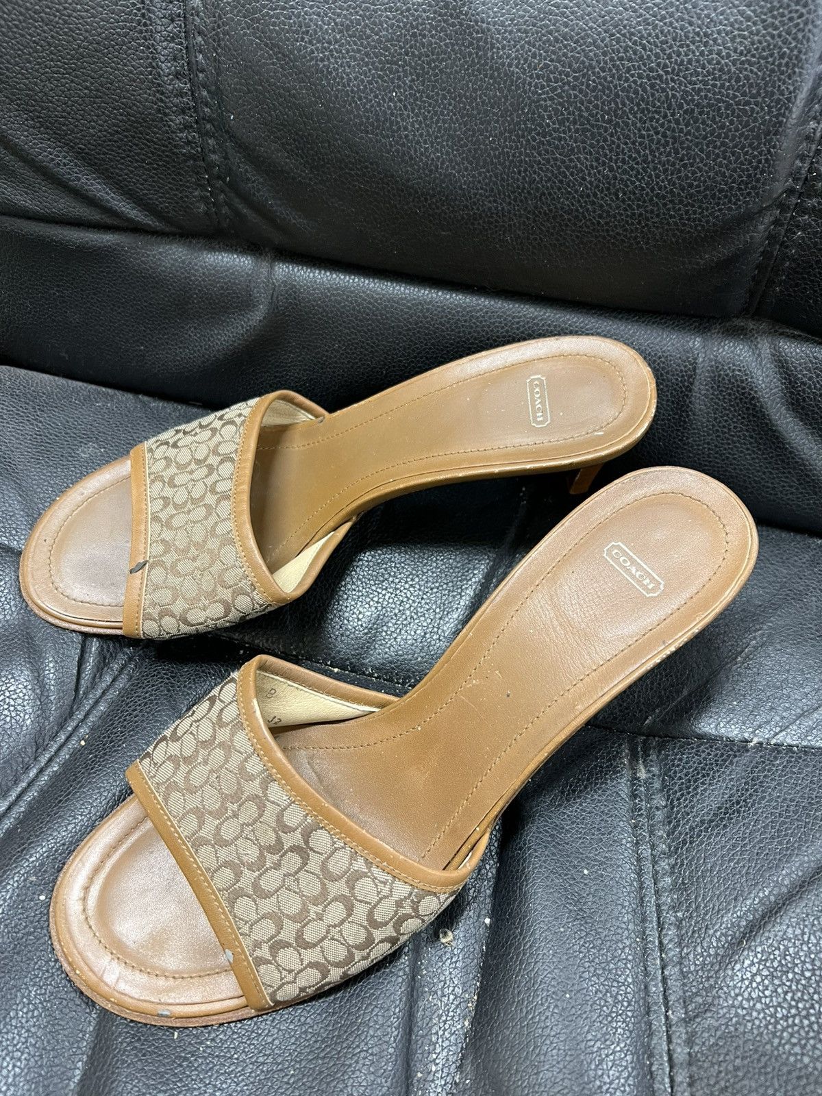 Coach Brown coach slip on heels Size US 9 / IT 39 - 2 Thumbnail