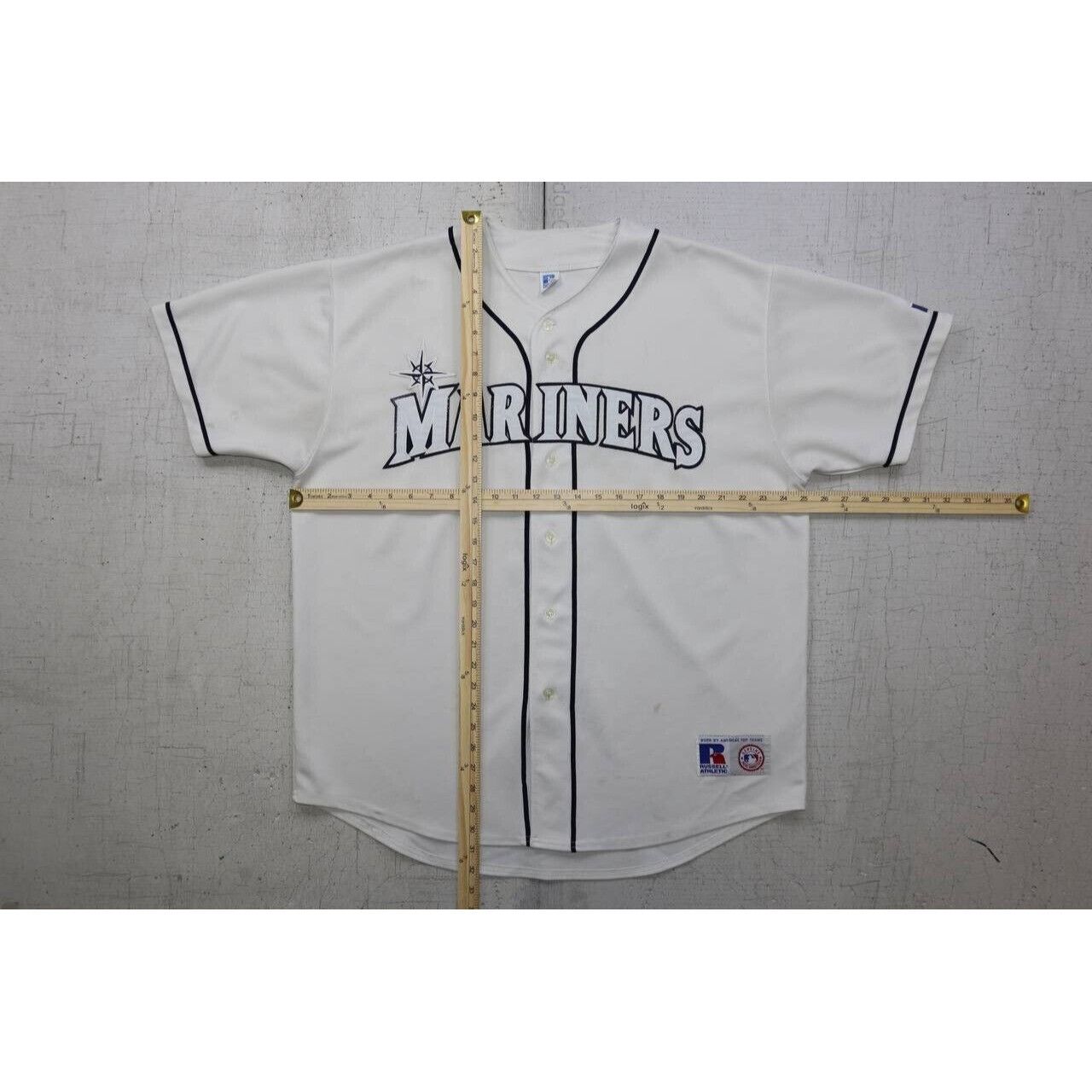 Russell Athletic VTG Russell Athletic Seattle Mariners Jersey Size XL White Size US XL / EU 56 / 4 - 3 Thumbnail