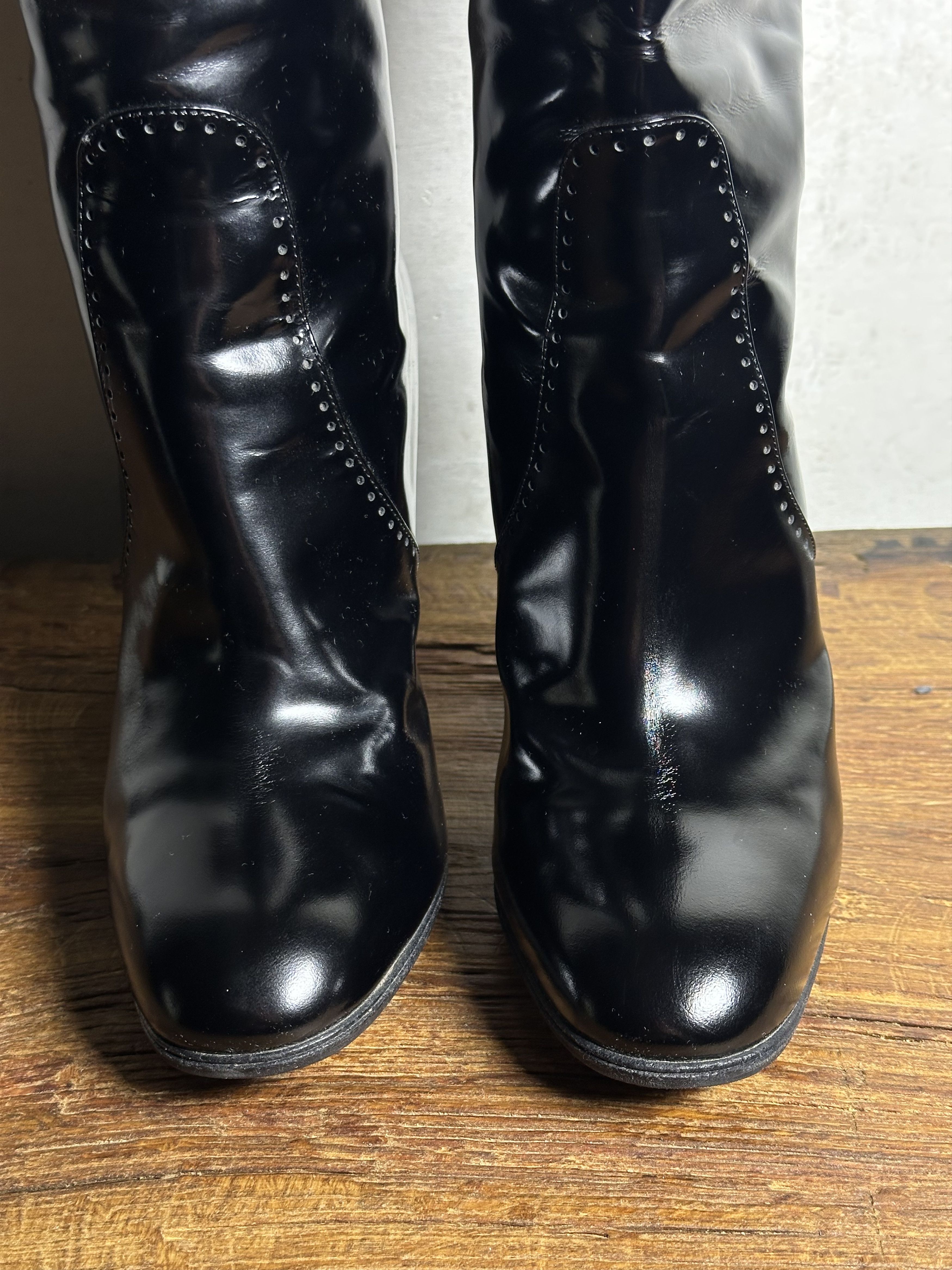 Bottega Veneta Bottega Veneta Patent Leather knee-high boots Size US 9.5 / IT 39.5 - 9 Thumbnail
