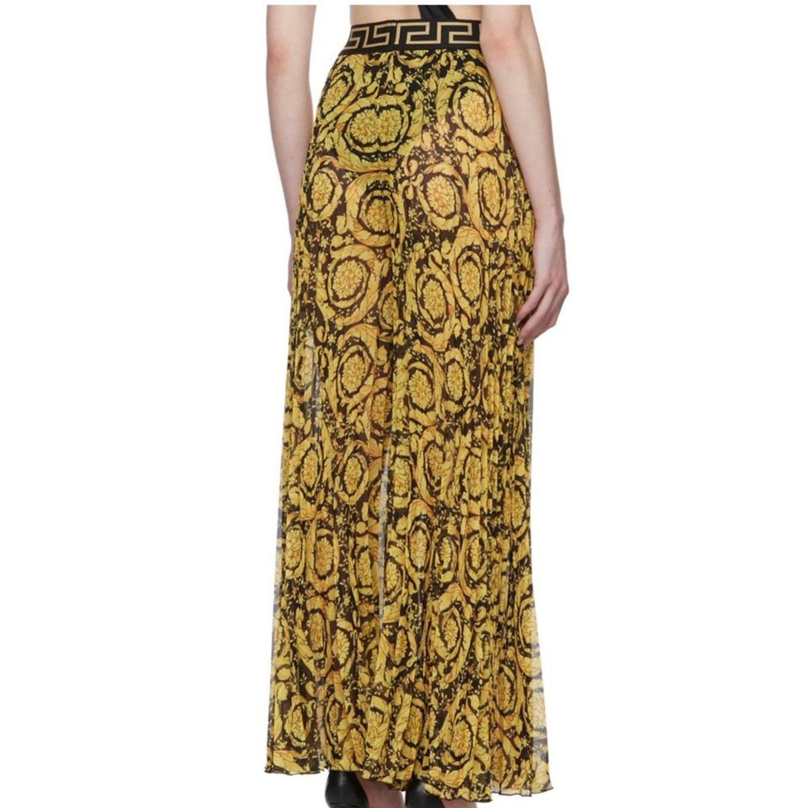 Versace VERSACE Barocco printed chiffon plisse cover up beach pants Size 30" / US 8 / IT 44 - 3 Thumbnail