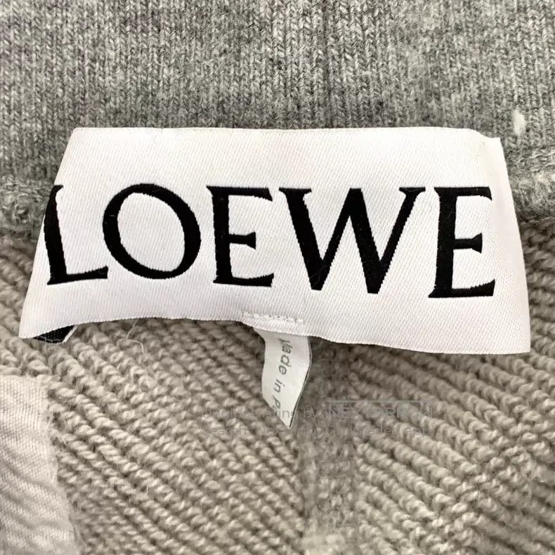 Loewe Loewe size S Beige logo embroidered cotton drawstring sweat Size 24" / US 00 / IT 34 - 6 Thumbnail
