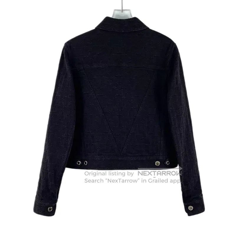 Louis Vuitton Louis Vuitton Black logo presbyopic embossed cotton lapel Size US XS / EU 42 / 0 - 2 Thumbnail