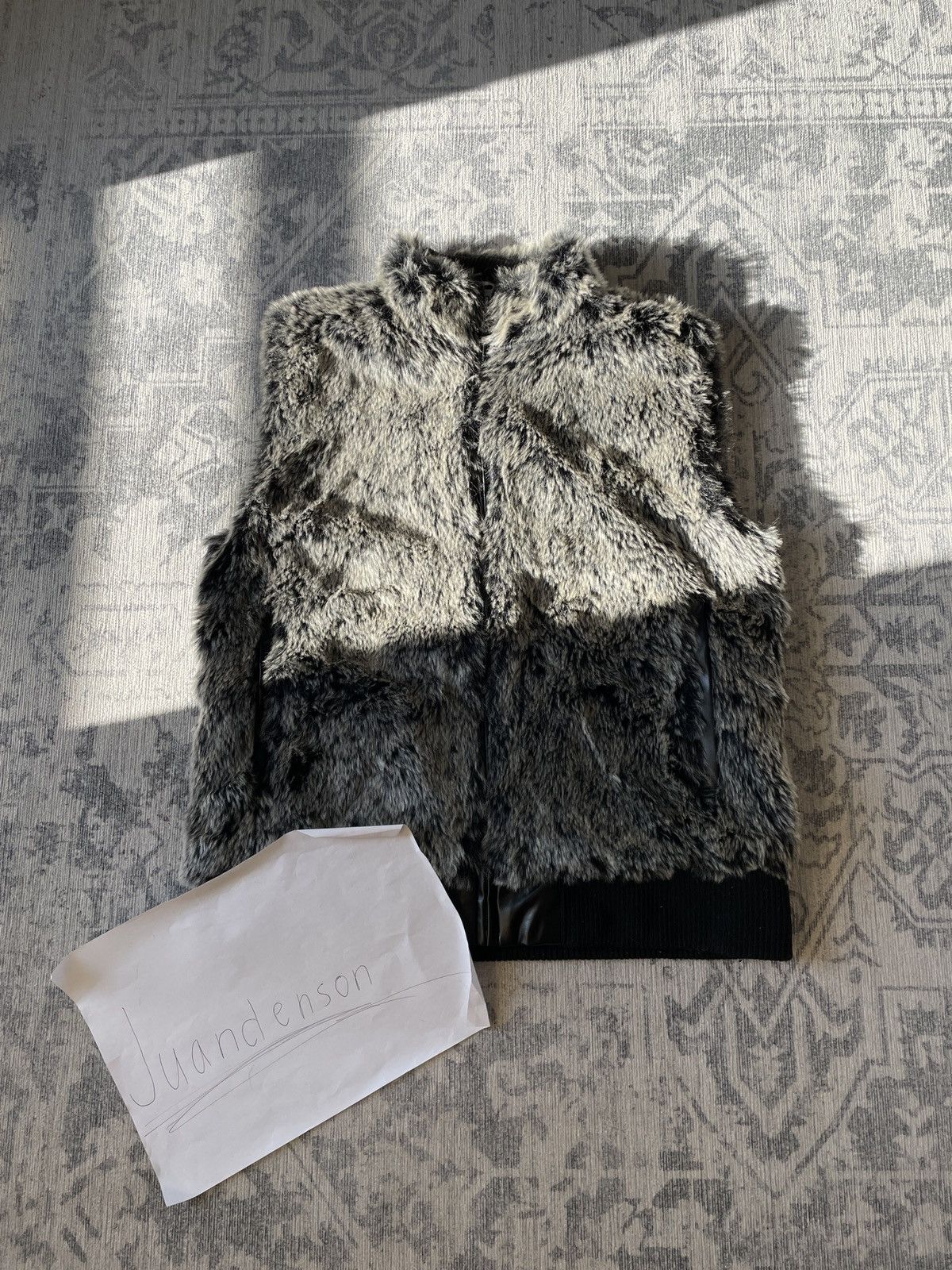 Other Mohair Faux Fur Varsity y2k Hype Boxy Cropped Vest Jacket Size US M / EU 48-50 / 2 - 2 Thumbnail