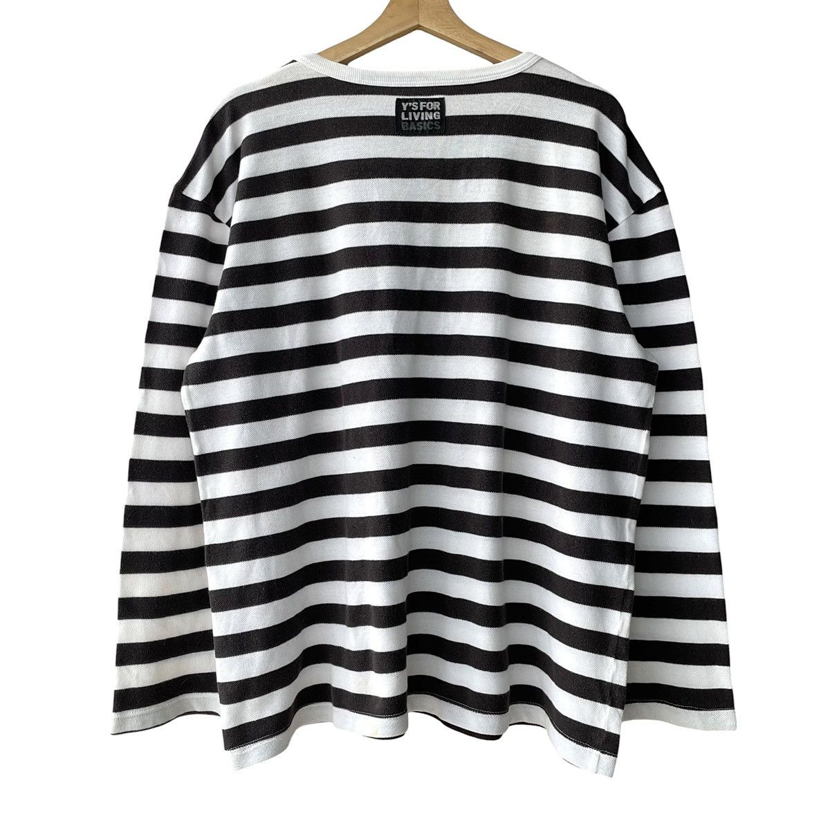 Yohji Yamamoto Yohji Yamamoto Y’s For Living Casual Loose Fit Border Tee Size US L / EU 52-54 / 3 - 1 Thumbnail