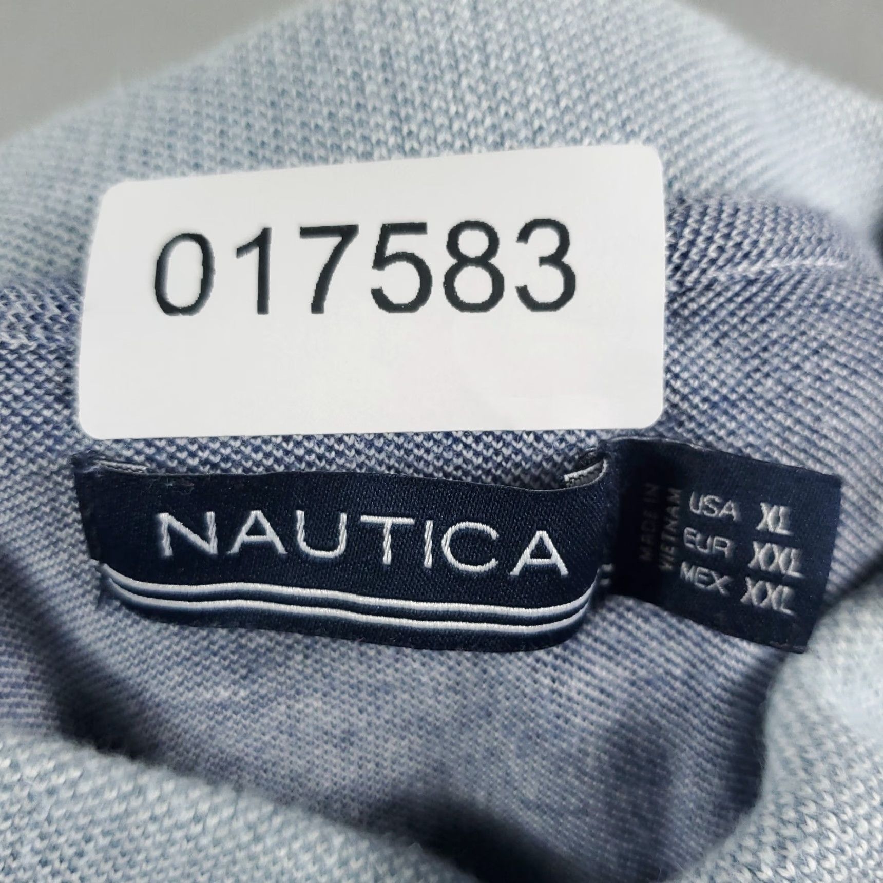 Nautica Nautica Polo Shirt Blue Striped Golf Casual XL Mens Short Sleeve Size US XL / EU 56 / 4 - 8 Thumbnail