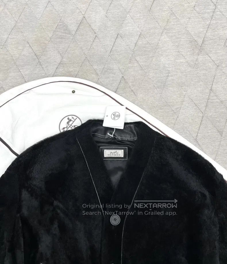 Hermes Hermes Velvet Touch Fur Jacket 50 Size Ultra-Fine Sheepski Size US M / EU 48-50 / 2 - 3 Thumbnail