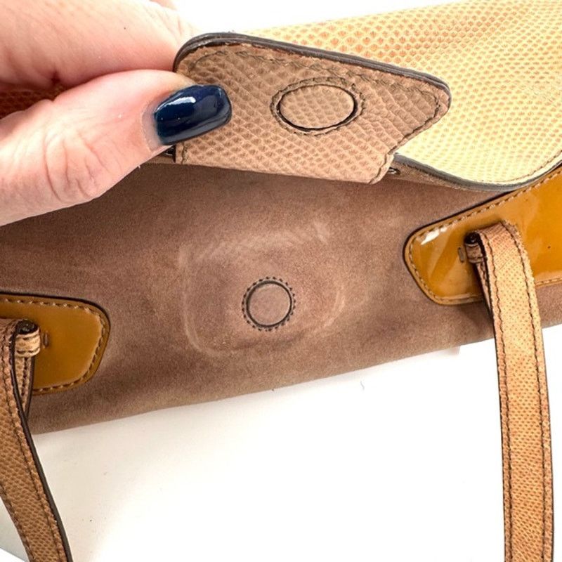Tod's Tod’s suede/patent leather/ W exotic embossed leather Size ONE SIZE - 9 Thumbnail