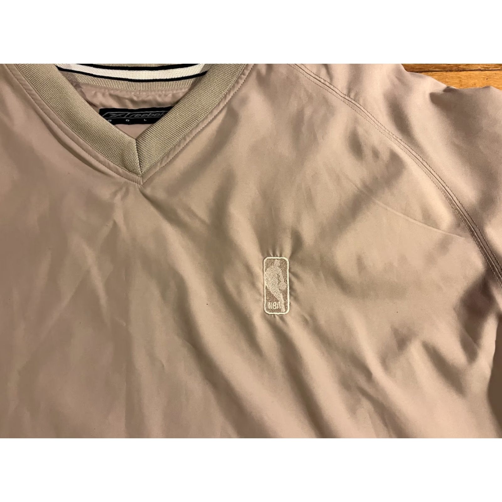 Reebok VINTAGE Reebok Golf NBA Logo Windbreaker Jacket Men's 2XL Beige Size US XXL / EU 58 / 5 - 3 Thumbnail