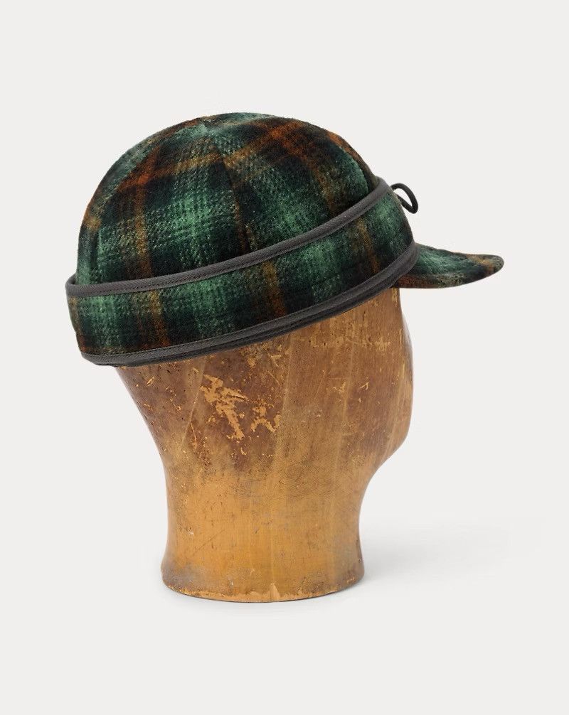 RRL Ralph Lauren RRL Ralph Lauren Plaid Wool Cap [NEW] Size ONE SIZE - 4 Thumbnail