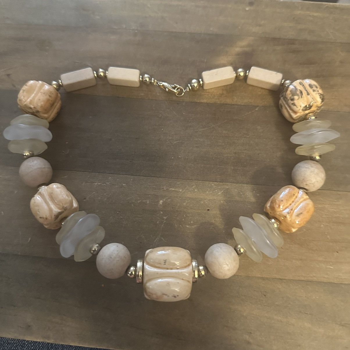 Other Porcelain and glass bead chunky necklace Size ONE SIZE - 2 Thumbnail