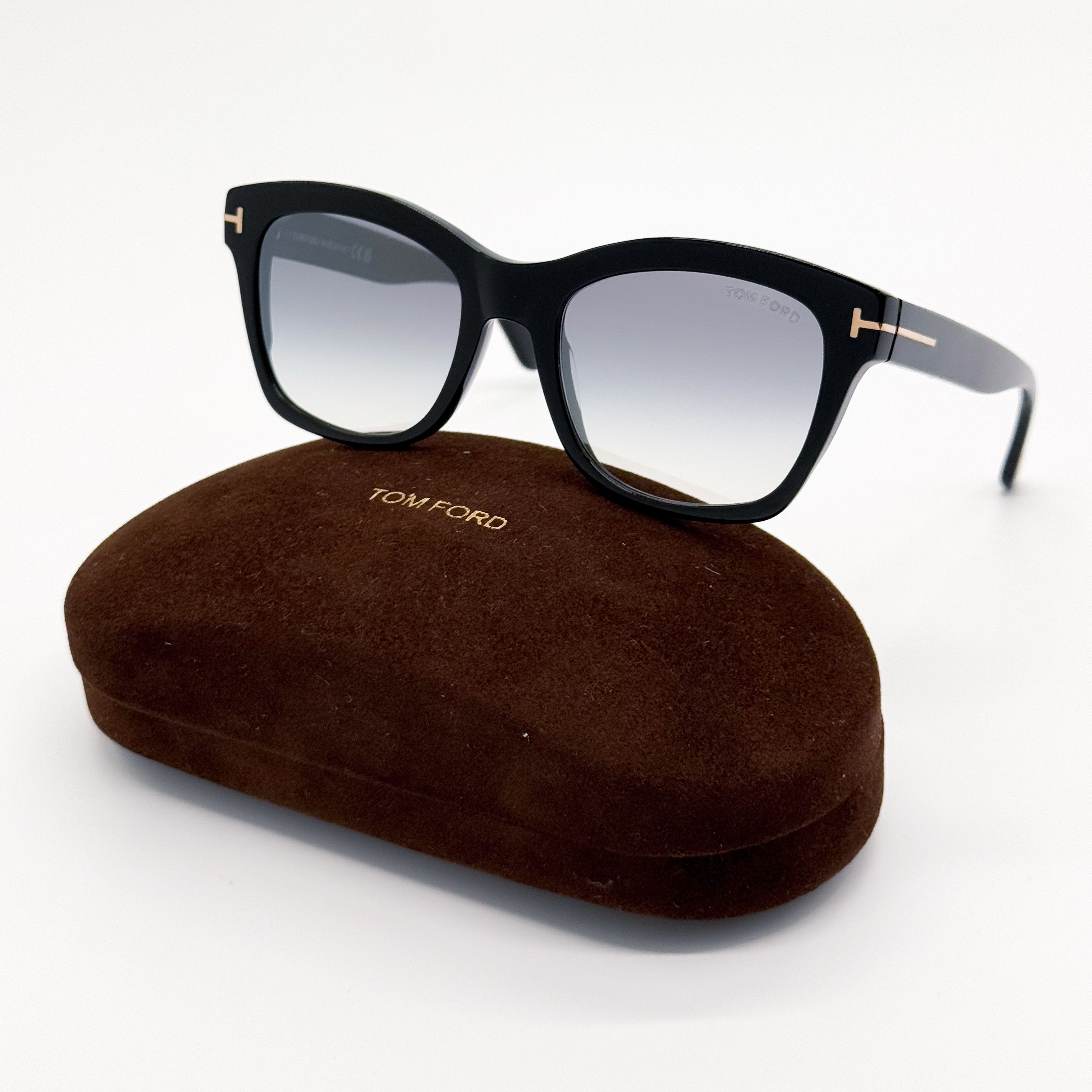 Tom Ford NEW TOM FORD LAUREN-02 TF614 01C SUNGLASSES BLACK 