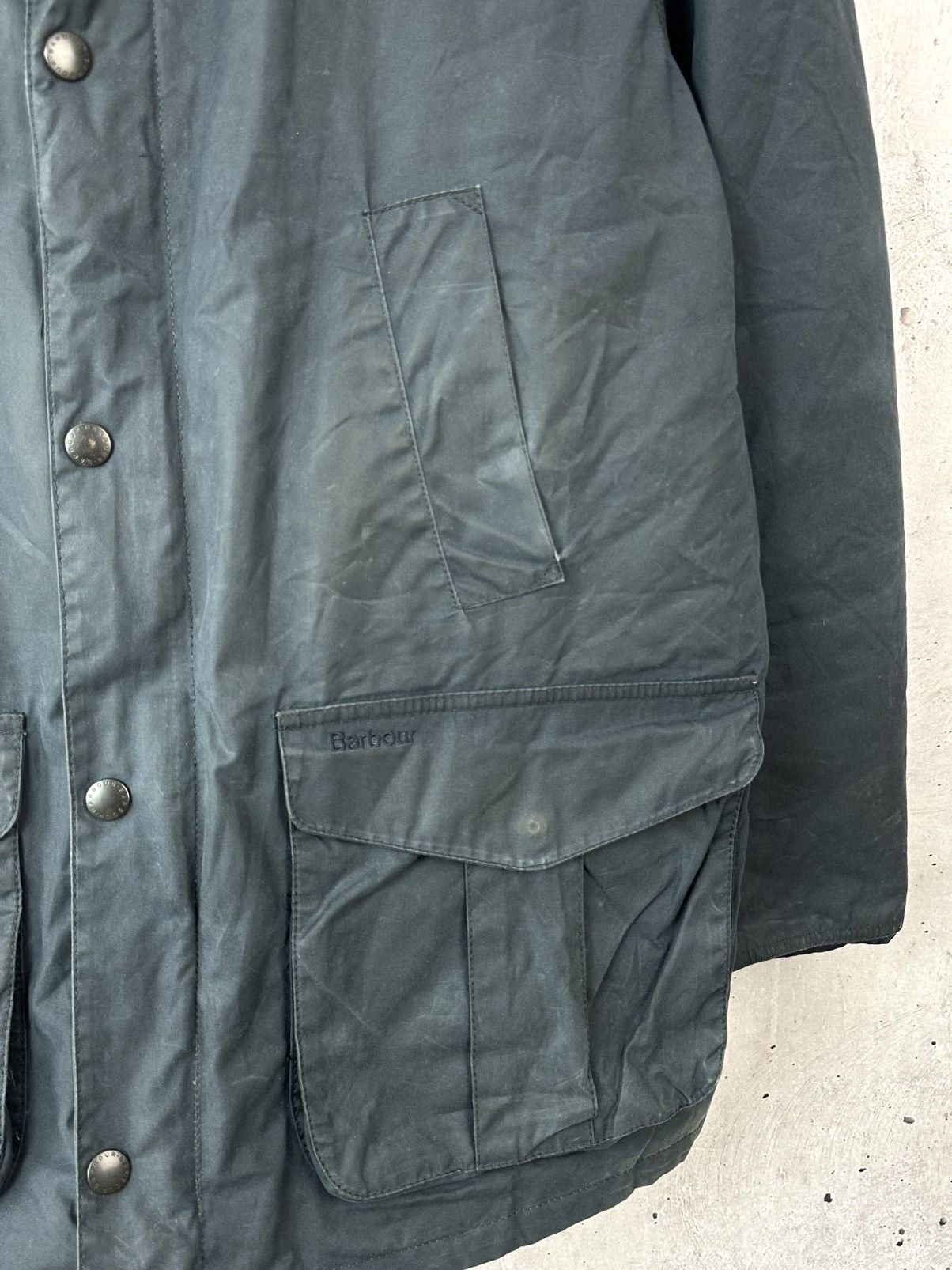 Barbour Barbour Hereford Wax Cotton Dark Green Men’s Zip Jacket Size US XL / EU 56 / 4 - 7 Thumbnail