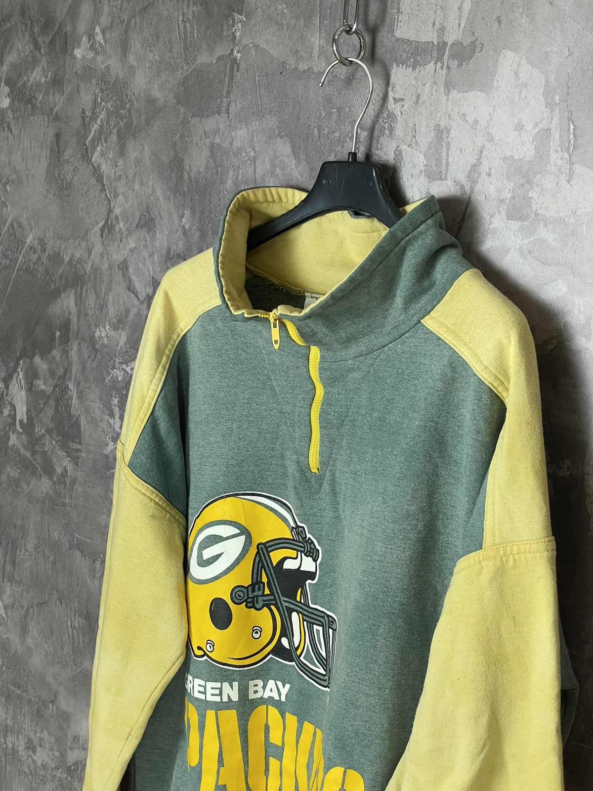 NFL × Vintage Vintage NFL Green Bay Packers Pullover Sweatshirt 1/3zip Size US XL / EU 56 / 4 - 8 Thumbnail