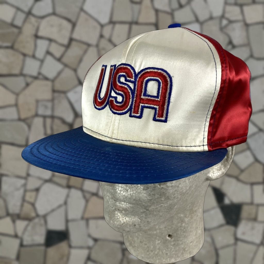 Vintage VINTAGE 1980s USA Rayon Trucker Cap Hat HaT Truckers Cap Mens Womens Boys Girls Size ONE SIZE - 1 Thumbnail
