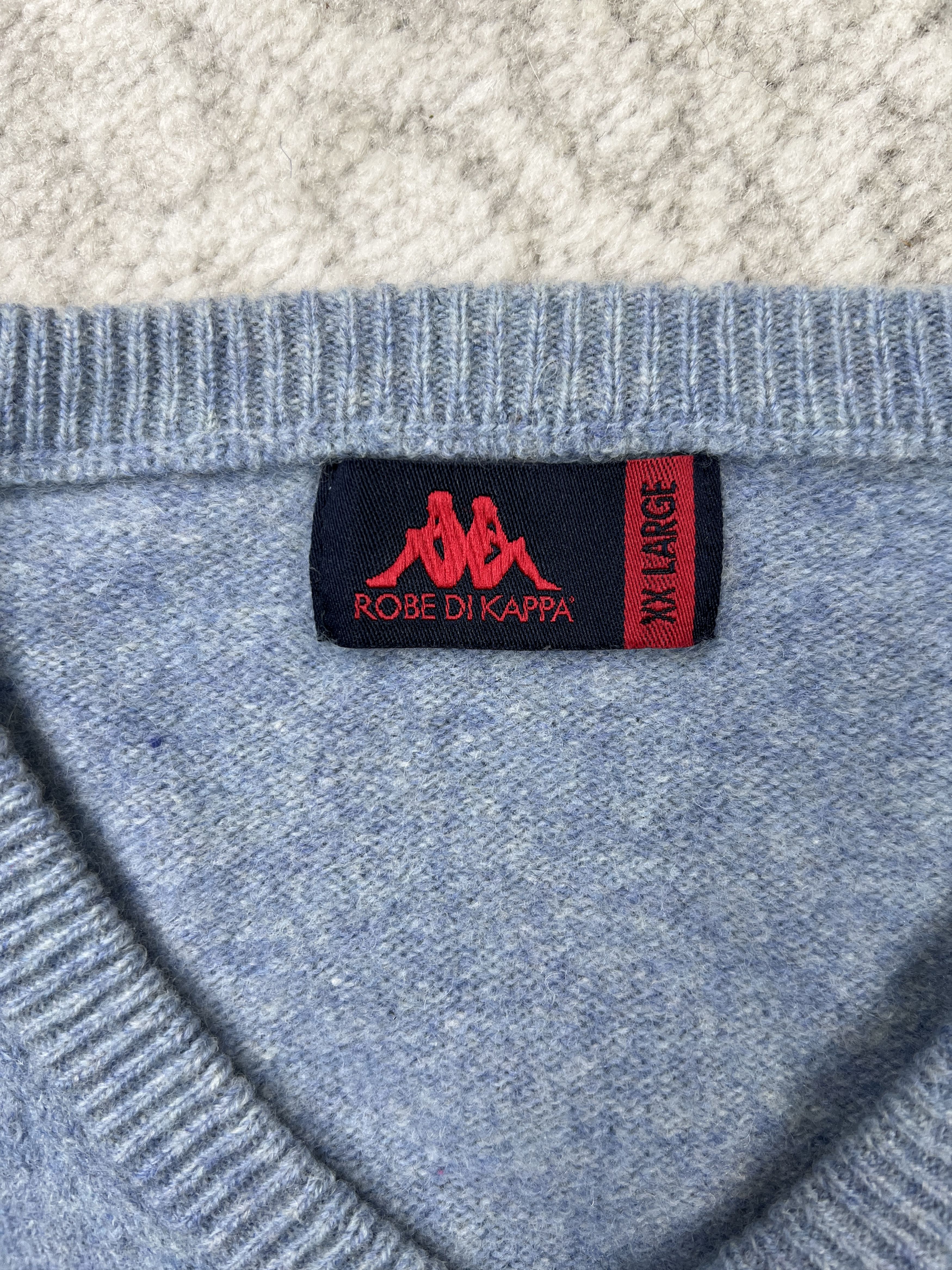 Kappa Robe di Kappa Fits M-L Wool V-Neck Sweater Pullover Classic Size US L / EU 52-54 / 3 - 15 Thumbnail