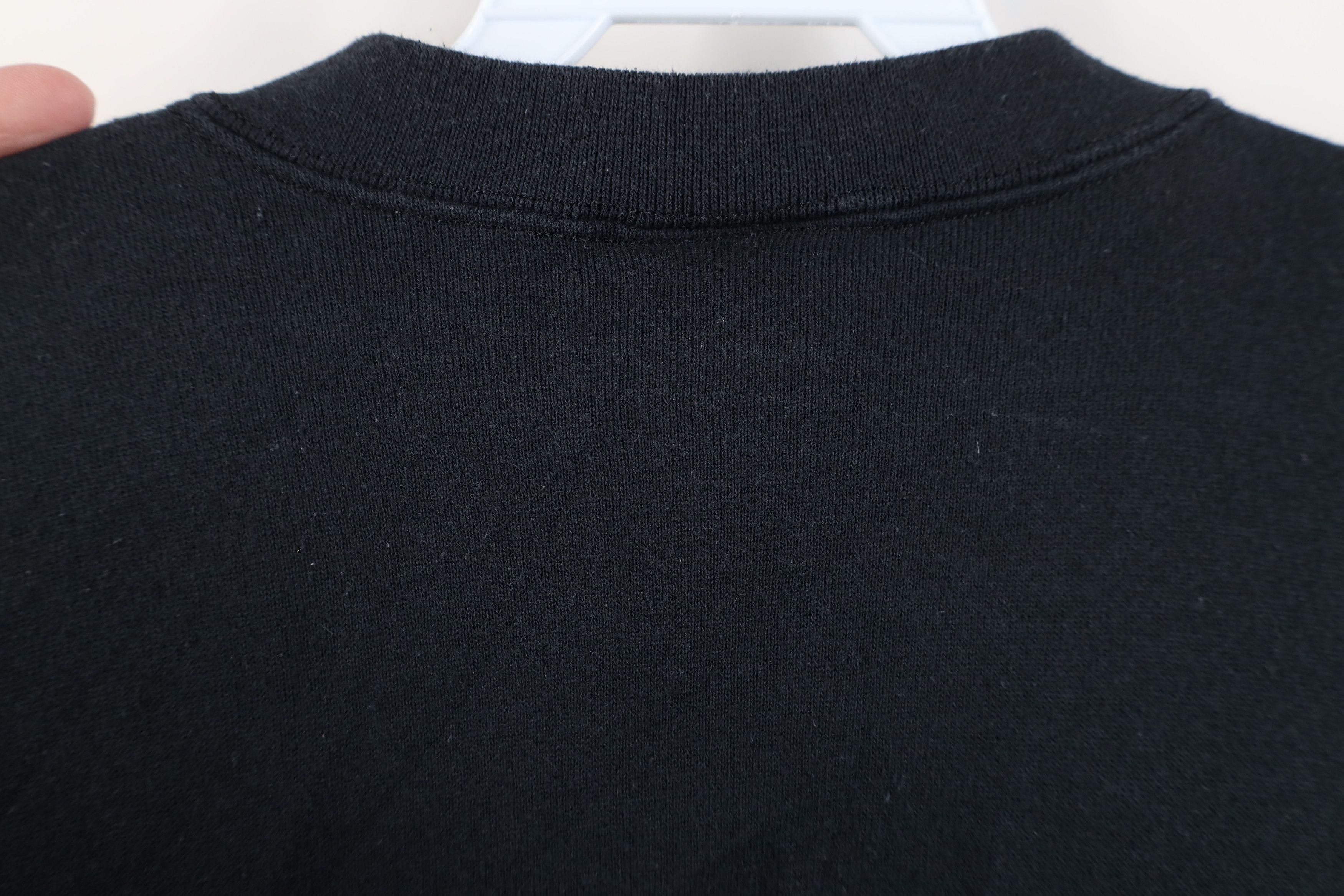 Vintage Vintage 90s Streetwear Blank Crewneck Sweatshirt Black USA Size XL / US 12-14 / IT 48-50 - 8 Thumbnail