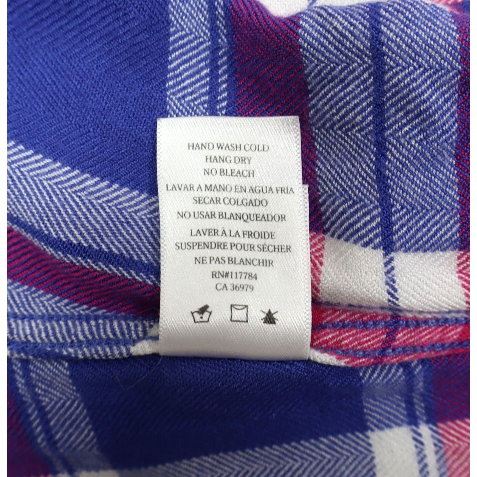 Rails Rails Button-Down Shirt Women M Plaid Rayon Blue Pink Henley? Size M / US 6-8 / IT 42-44 - 7 Thumbnail