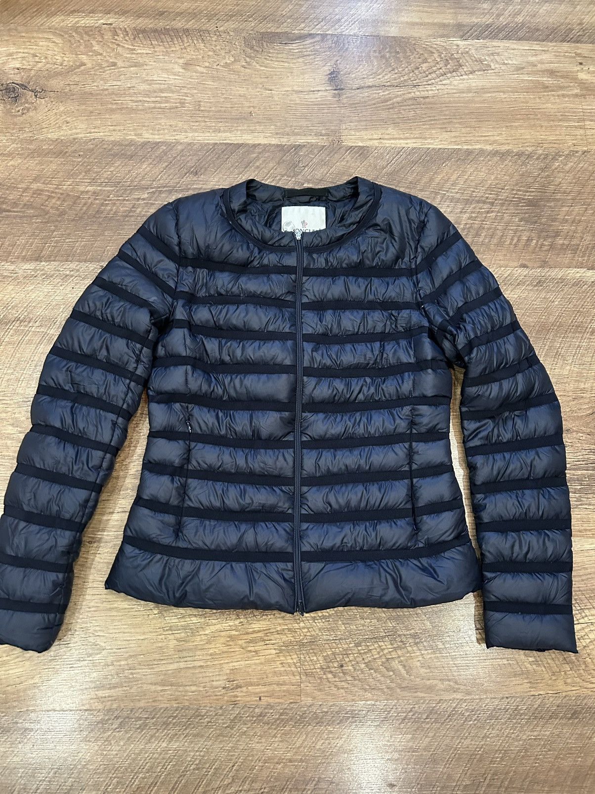 image of Moncler Women Puffer Jacket in Blue (Size Small)