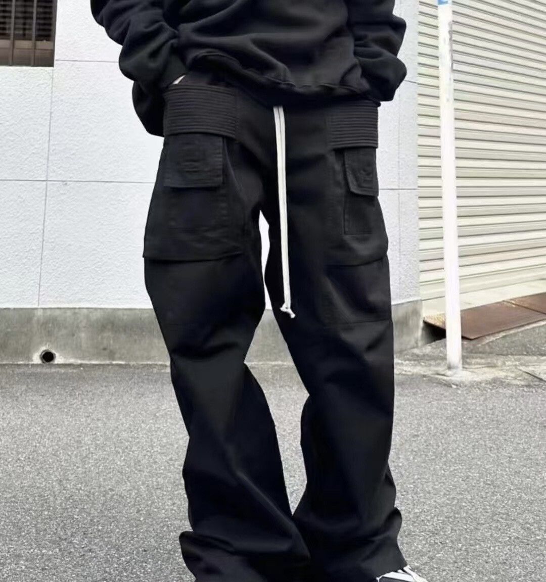 Rick Owens Drkshdw RICK OWENS DRKSHDW Loose Double-Ring Pants Size US 34 / EU 50 - 5 Thumbnail