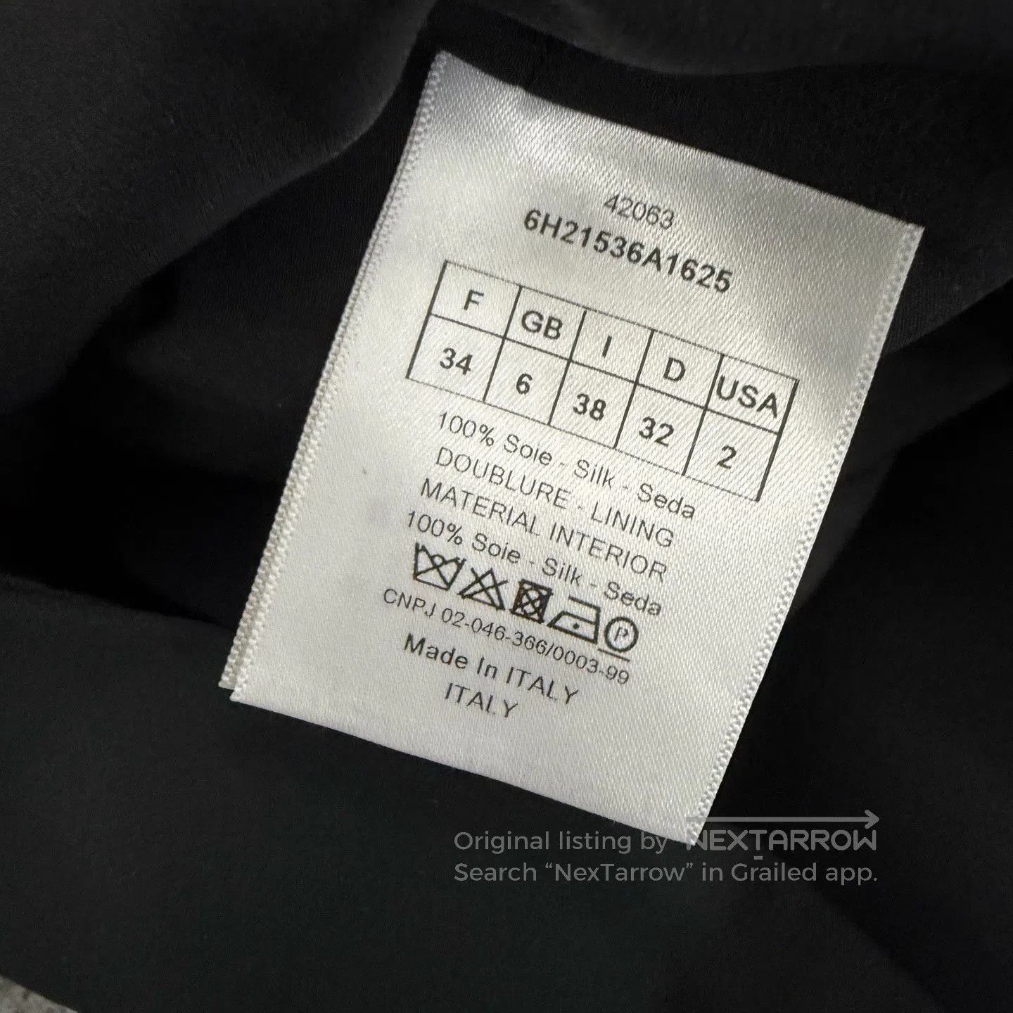 Dior Christian Dior Silk Diagonal Zip Jacket. Size XXS / US 00 / IT 34 - 3 Thumbnail