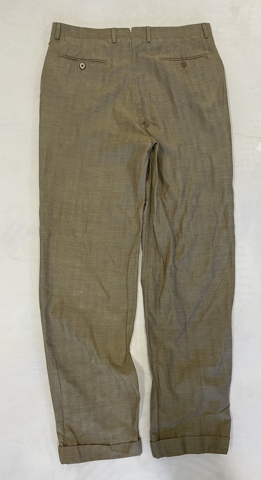 Luciano Barbera Luxurious Quad-blend Flat Front Trouser Size US 34 / EU 50 - 7 Thumbnail