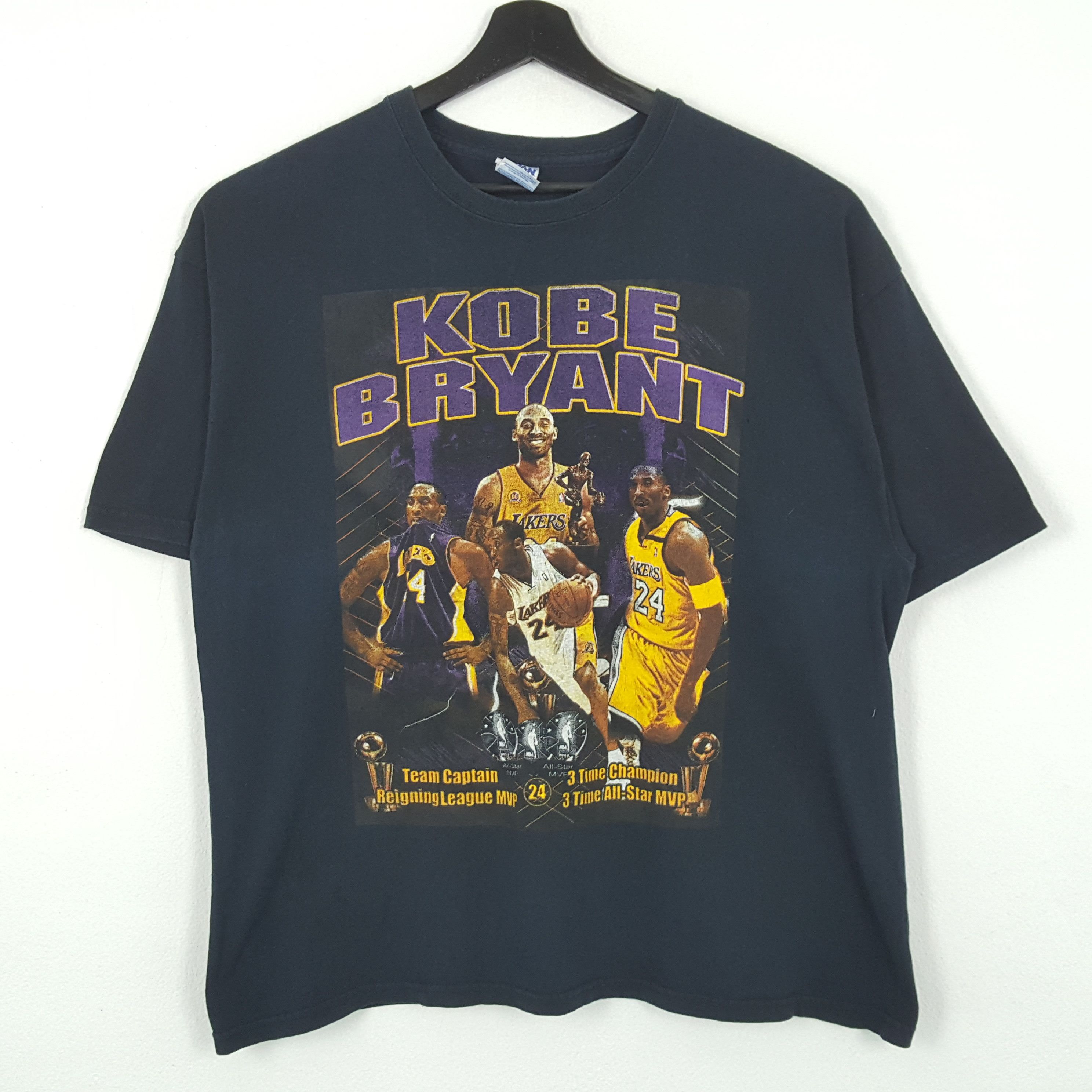 Vintage Kobe Bryant Tshirt Professional Basketball NBA Lakers Team ...