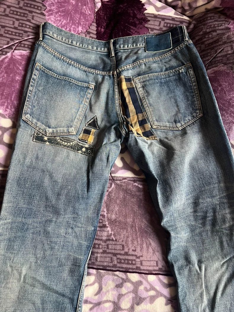 Visvim Visvim VISVIM Damaged Patch Denim Pants Size 38-2506 Size US 38 / EU 54 - 5 Thumbnail