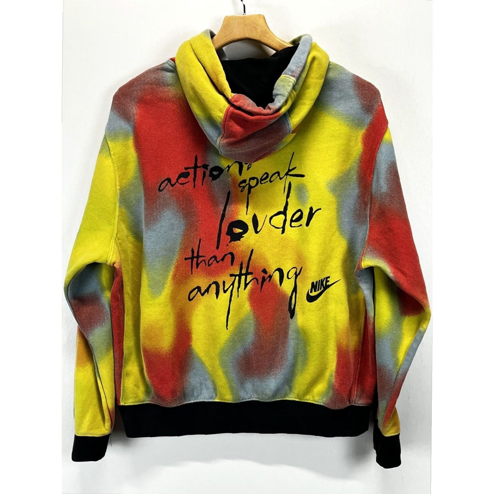 Nike Nike Action Speaks Hoodie Multicolor Tie Dye Mens Medium Pullover Sweatshirt Size US M / EU 48-50 / 2 - 2 Thumbnail