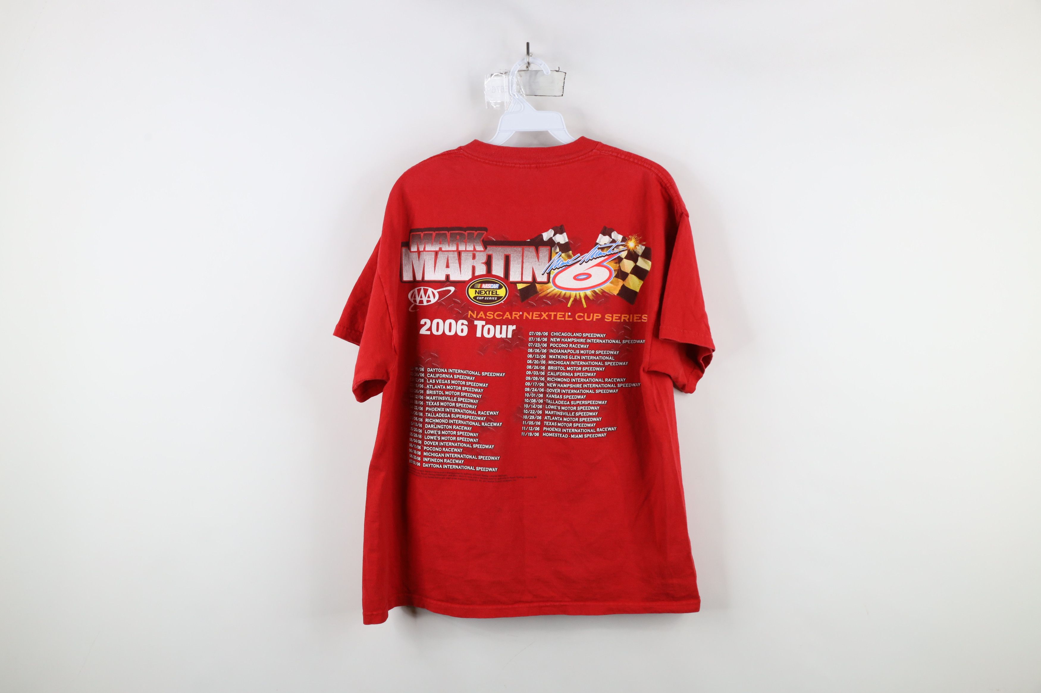 Vintage Vintage Y2K 2006 NASCAR Martin Racing All Over Print T-Shirt Size US L / EU 52-54 / 3 - 13 Thumbnail