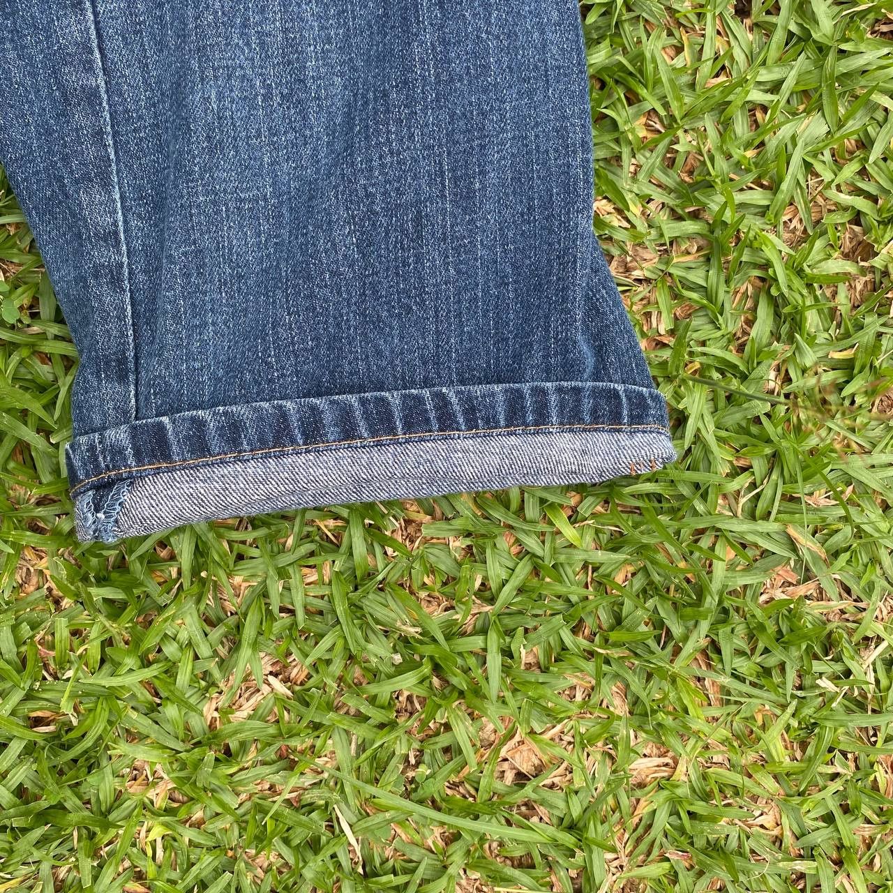 If Six Was Nine × Le Grande Bleu (L.G.B.) Dominate Handcrafted Double Waisted Jeans Size US 33 - 9 Thumbnail