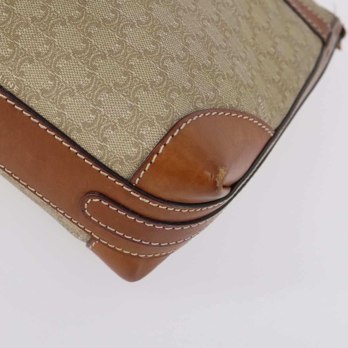 Celine CELINE Macadam Canvas Shoulder Bag Pvc Beige Gold Size ONE SIZE - 8 Thumbnail