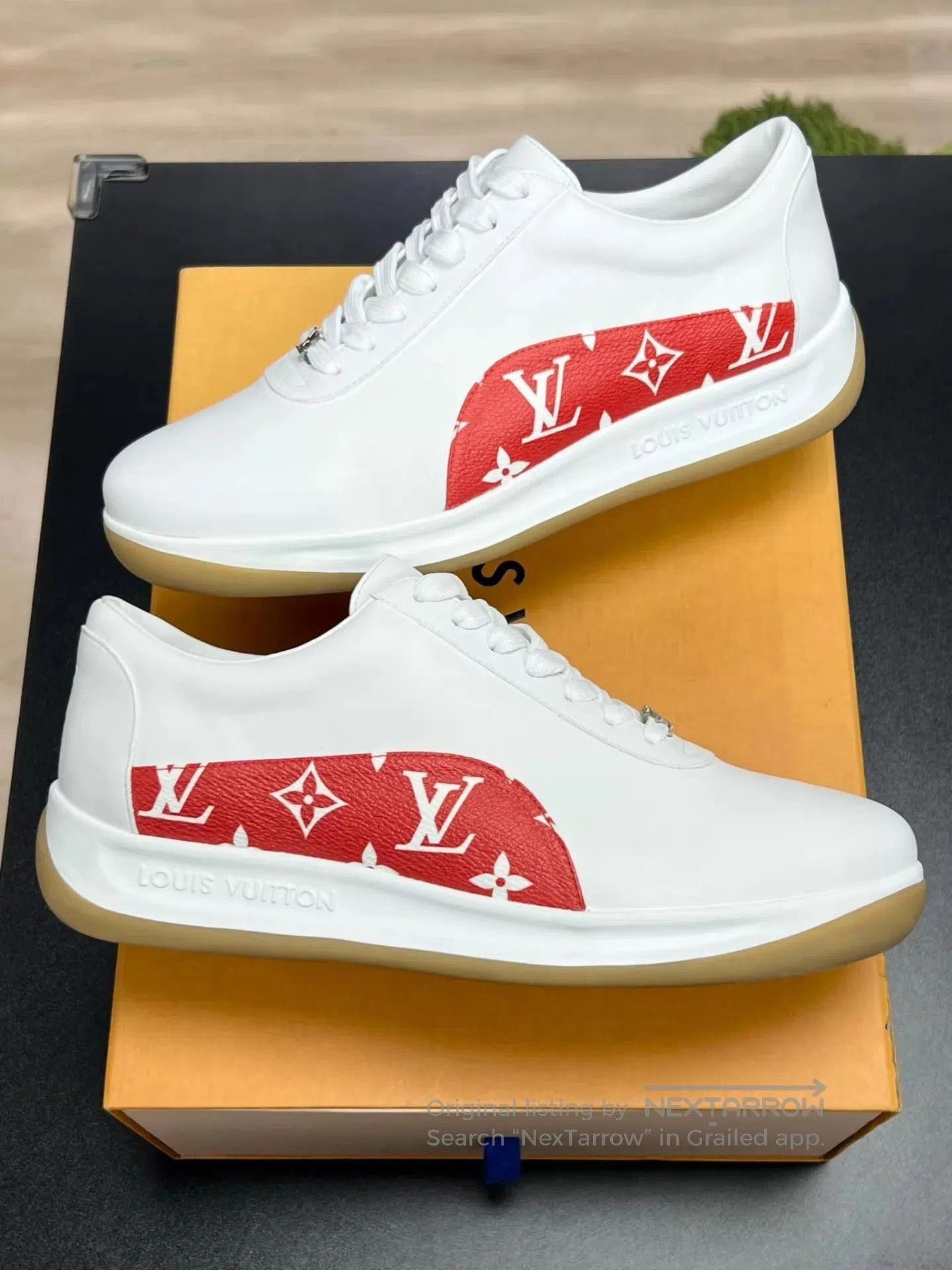 Louis Vuitton White Low. Size US 8.5 / EU 41-42 - 5 Thumbnail
