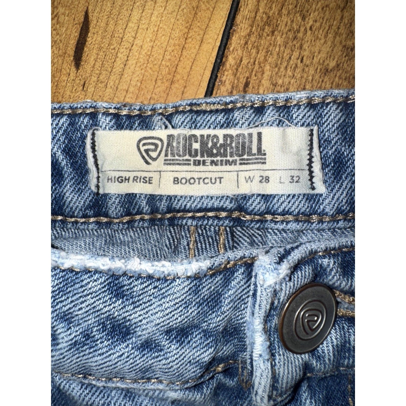 Vintage VINTAGE Rock & Roll Denim Jeans 28x34 High Rise Stone Wash Western (See Photos) Mens Jeans Blue 28 34 Inseam Straight Stone Rock & Roll Cowboy Size US 28 / EU 44 - 5 Thumbnail