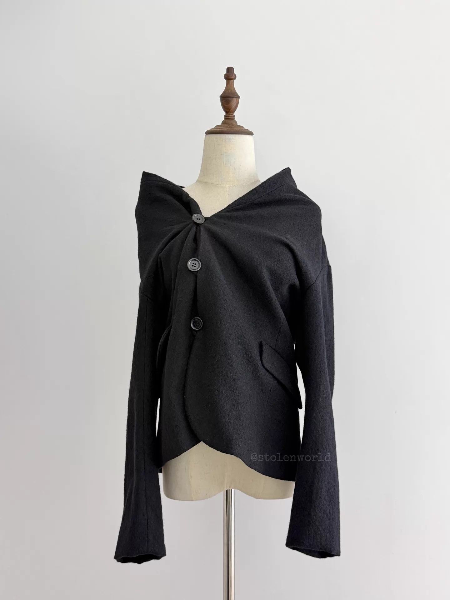 Issey Miyake Issey Miyake Plantation Jap Side Placket Wool Jacket Size M / US 6-8 / IT 42-44 - 7 Thumbnail