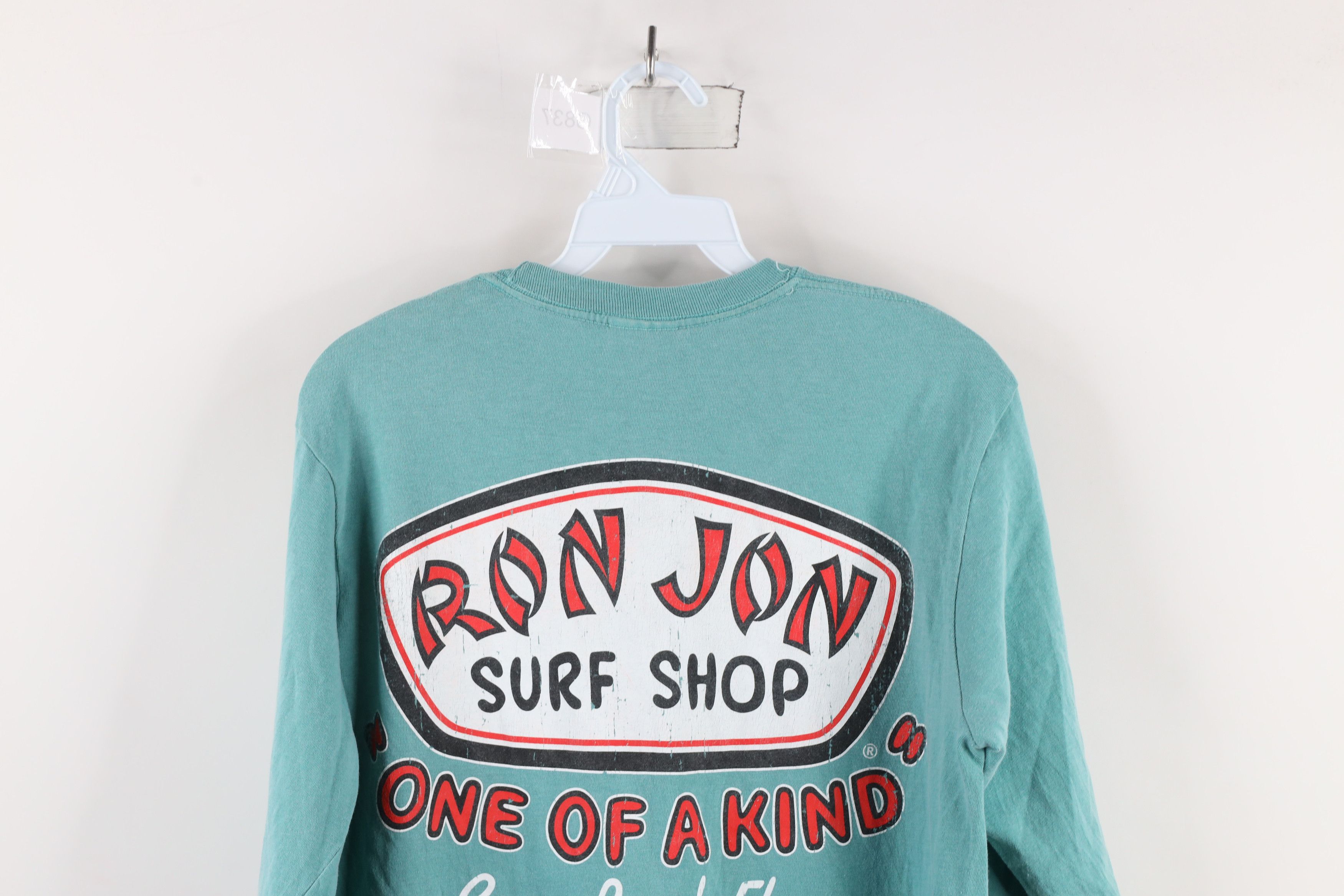 Vintage Vintage Ron Jon Surf Shop Spell Out Long Sleeve T-Shirt Teal Size US S / EU 44-46 / 1 - 9 Thumbnail