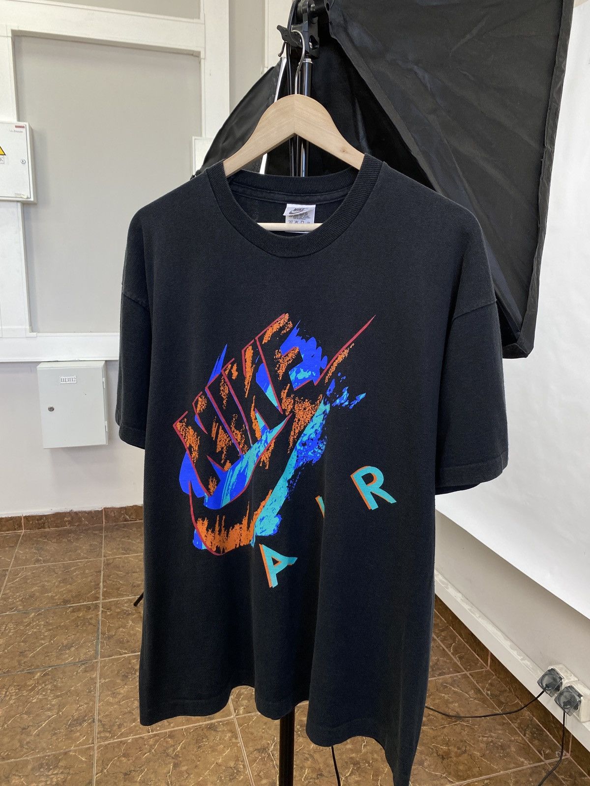 Nike × Vintage 🇺🇸 Vintage 90s Nike Rare T-Shirt Y2K Rare Retro Hype Size US L / EU 52-54 / 3 - 1 Thumbnail