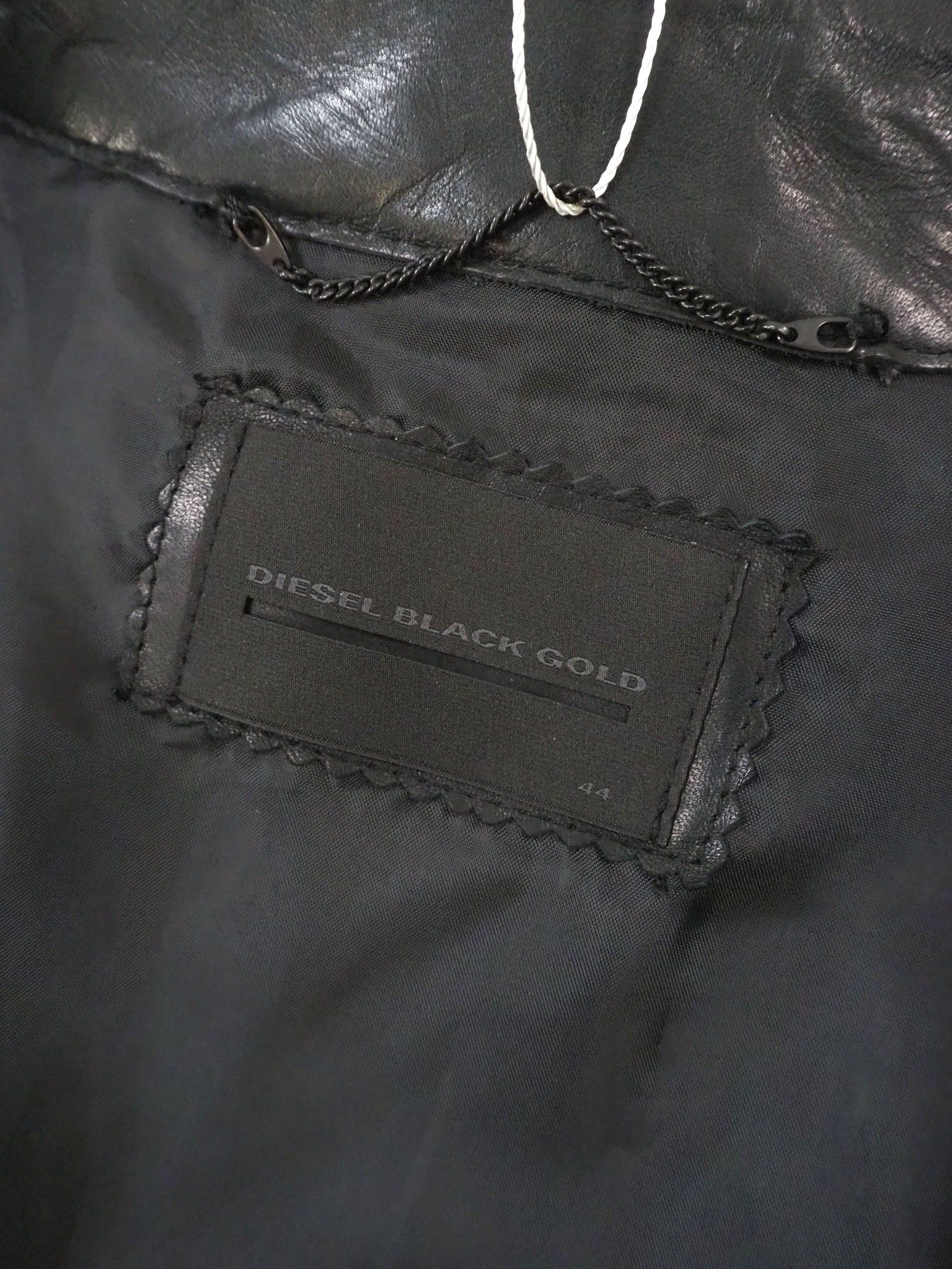 Diesel Black Gold Diesel Black Gold Bull Leather Biker Jacket Tricolor $1335 Size US S / EU 44-46 / 1 - 4 Thumbnail